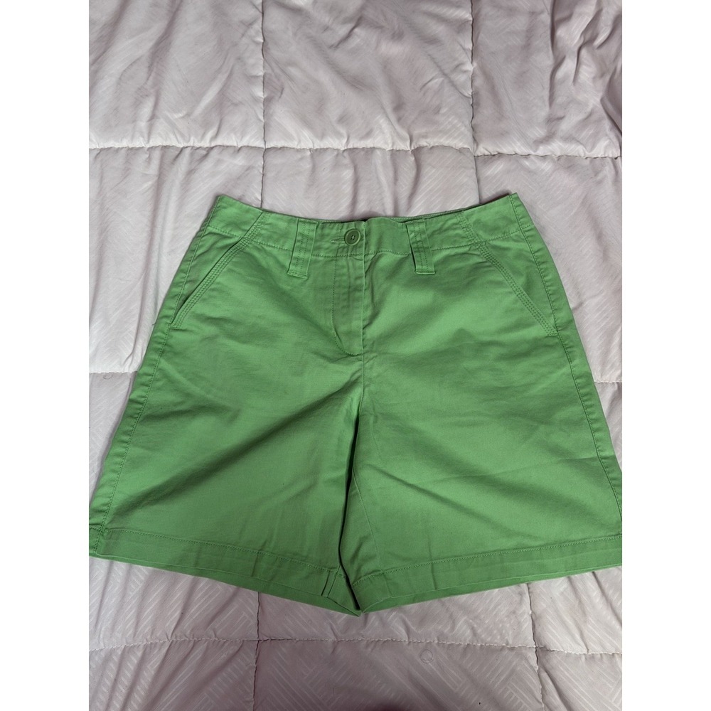 Talbots Shorts Women's Size 2 Green Stretch Casual A1-0024